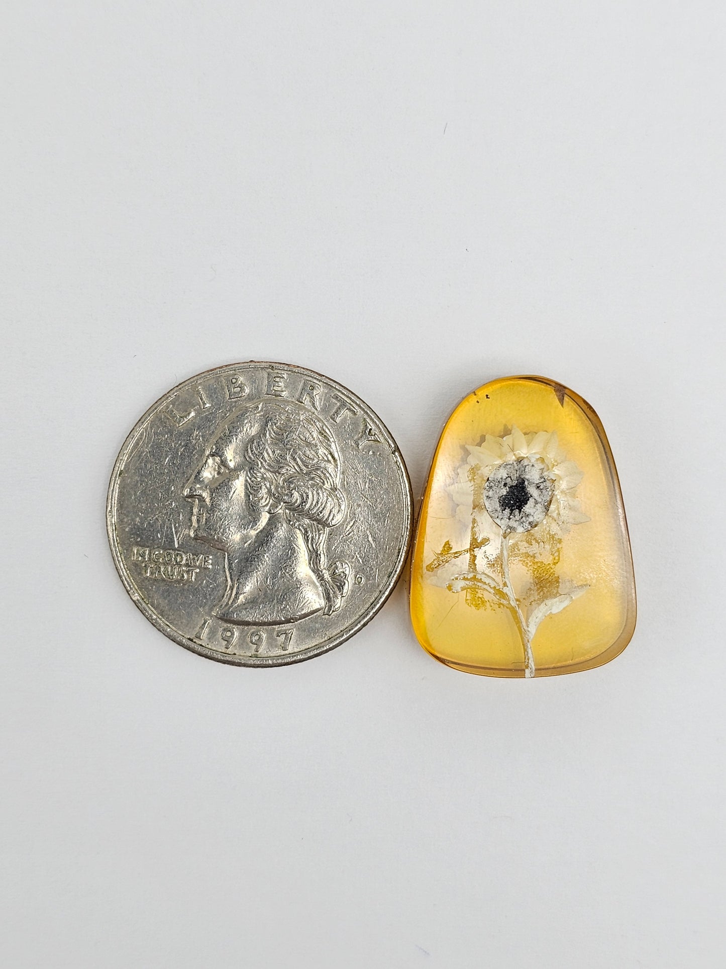 Amber Intaglio Cabochon | Hand-Carved Natural Amber