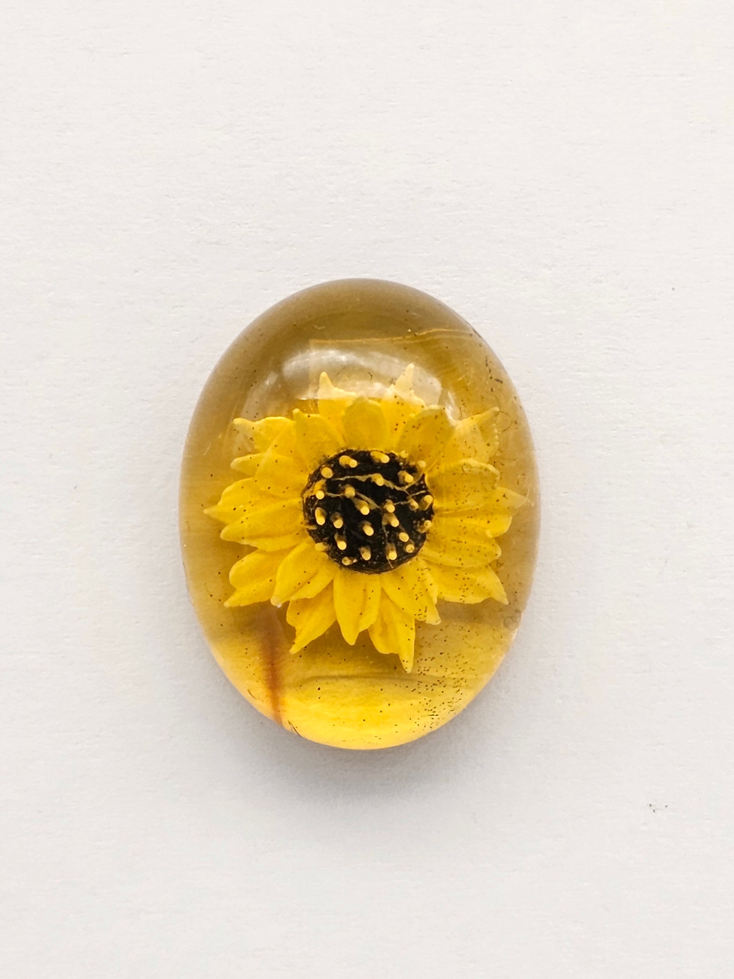 Amber Intaglio Cabochon | Hand-Carved Natural Amber