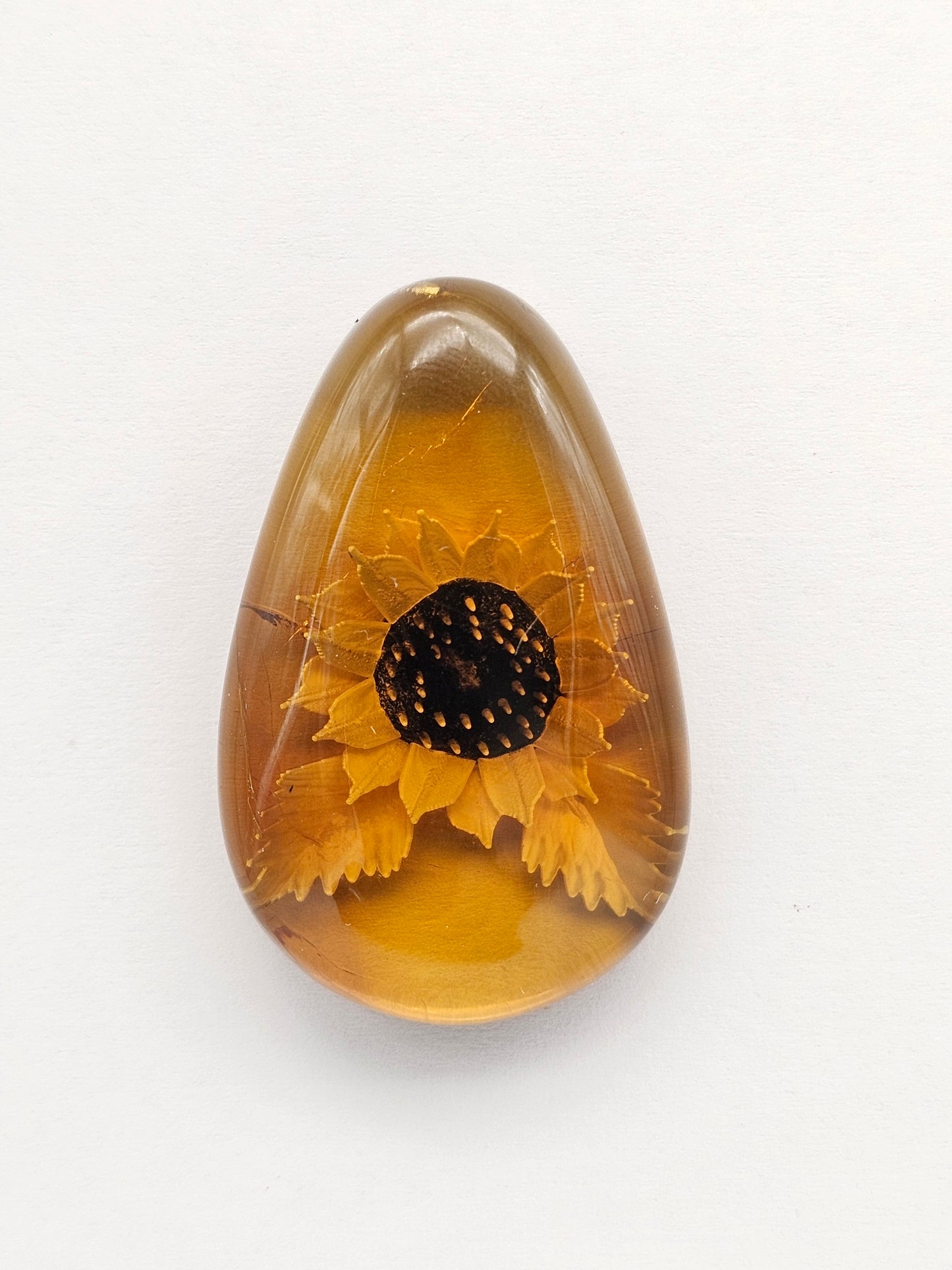 Amber Intaglio Cabochon | Hand-Carved Natural Amber
