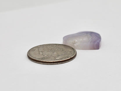 Moss agate heart cabochon