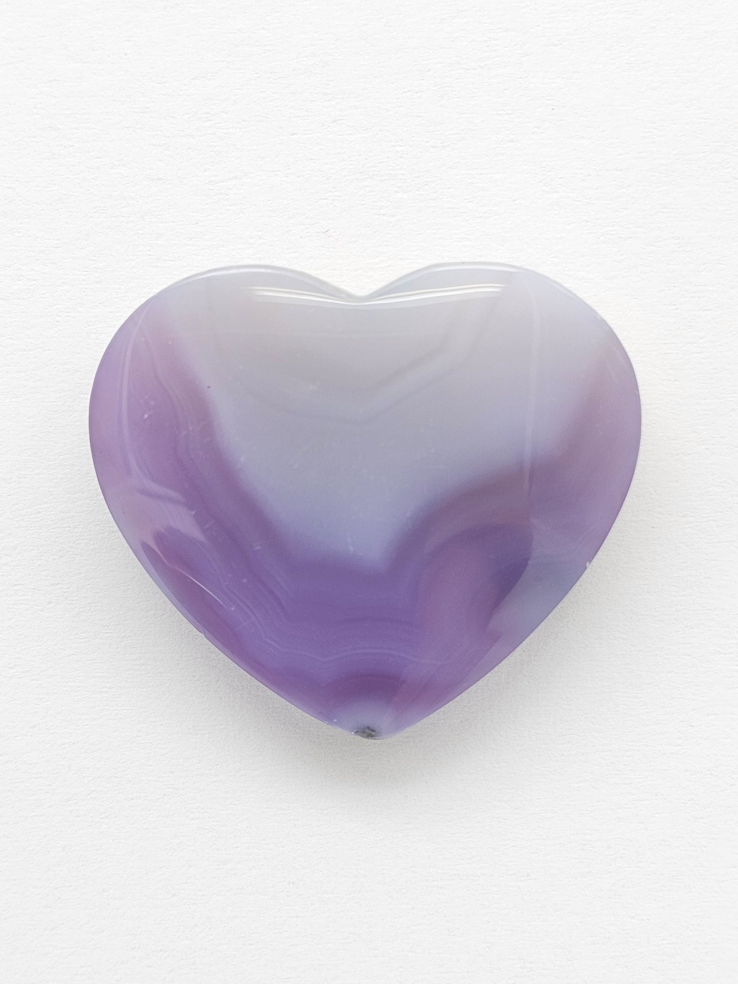 Moss agate heart cabochon