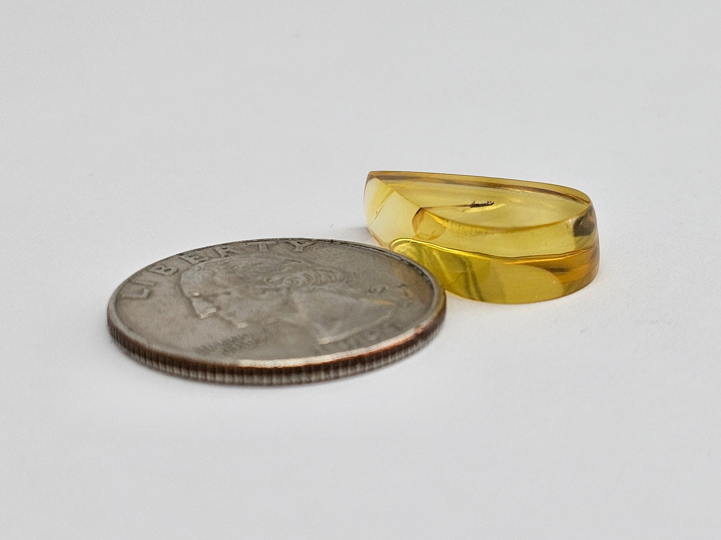 Real amber with insect inclusion