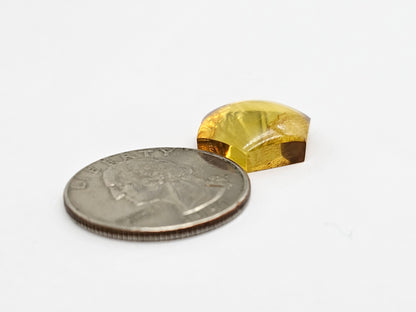 Amber Hexagon Cabochon