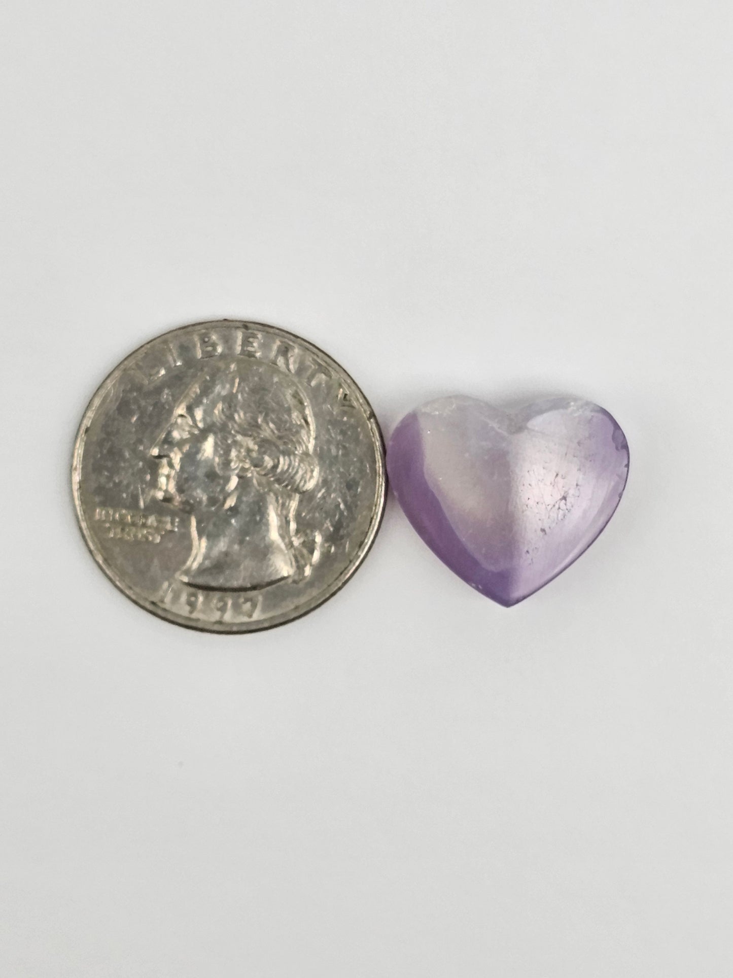 Moss agate heart cabochon