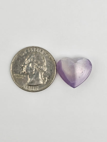 Moss agate heart cabochon