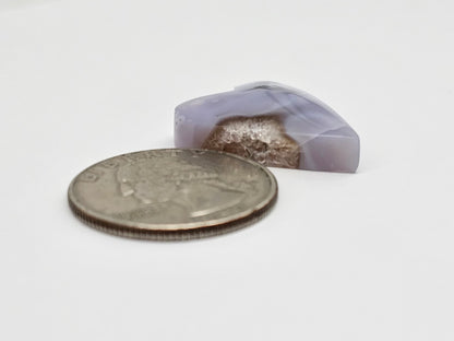 Moss agate heart cabochon