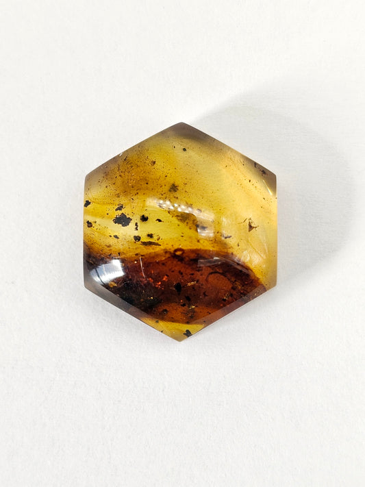 Amber Hexagon Cabochon