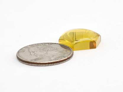 Amber Hexagon Cabochon