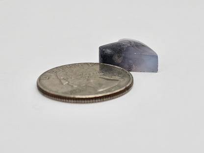 Moss agate heart cabochon