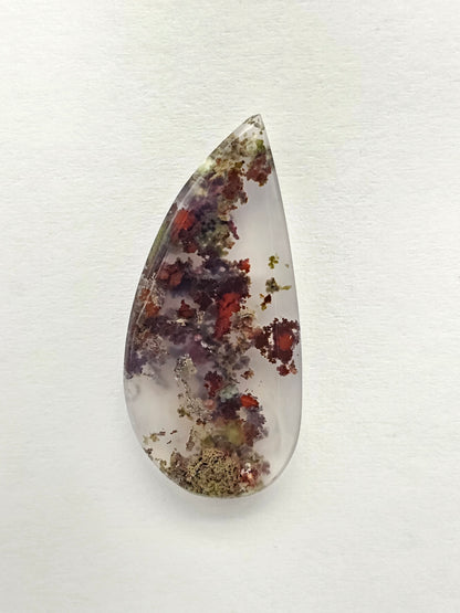 Moss agate cabochon