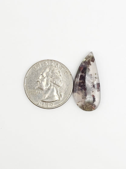 Moss agate cabochon