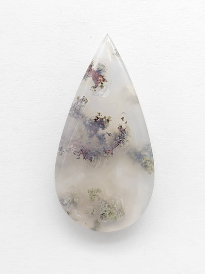 Moss agate cabochon