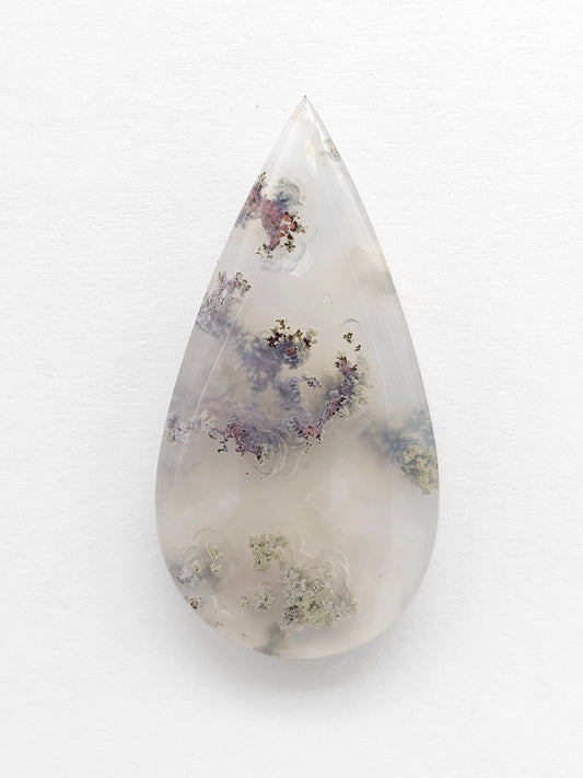 Moss agate cabochon