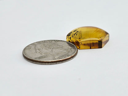 Amber Hexagon Cabochon