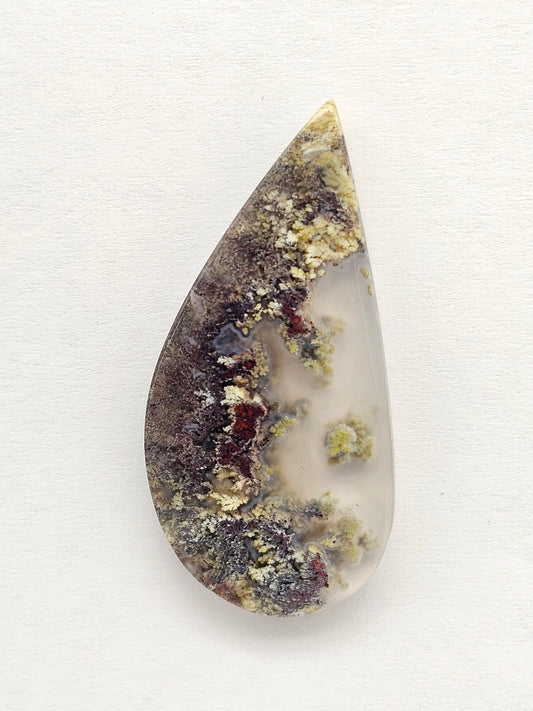 Moss agate cabochon