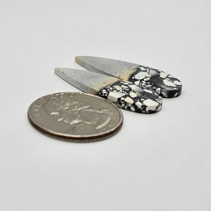 Maligano Jasper cabochon pair