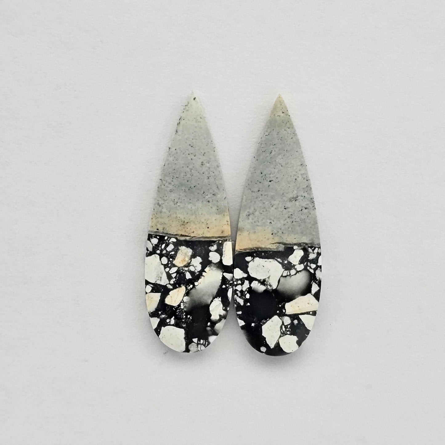Maligano Jasper cabochon pair