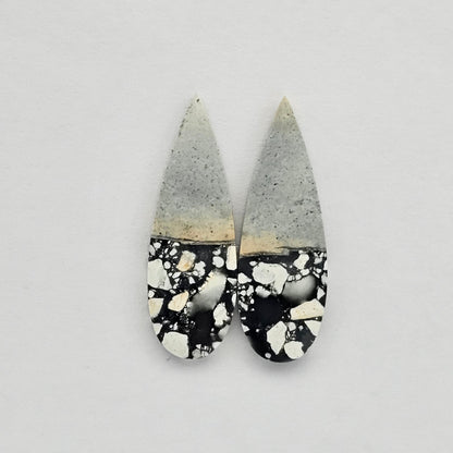 Maligano Jasper cabochon pair