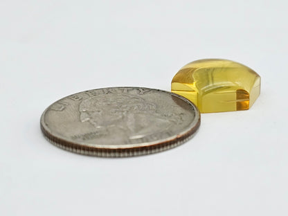 Amber Hexagon Cabochon