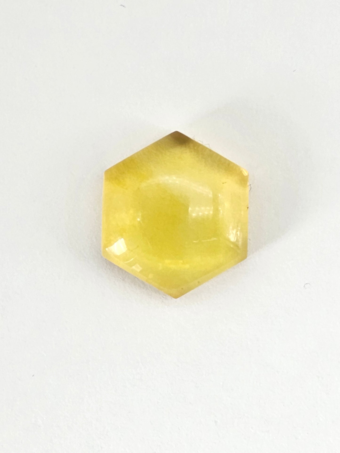 Amber Hexagon Cabochon