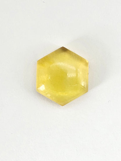 Amber Hexagon Cabochon