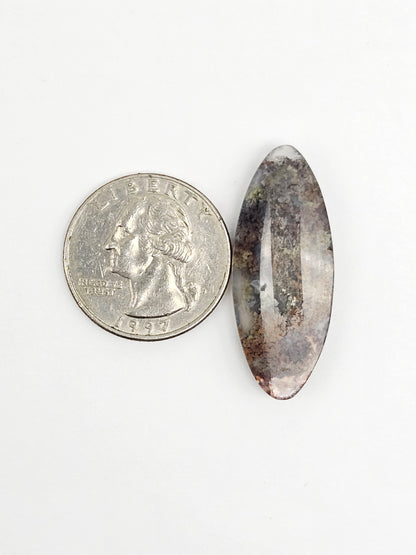 Moss agate cabochon
