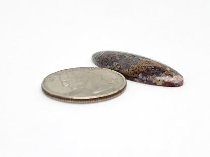 Moss agate cabochon
