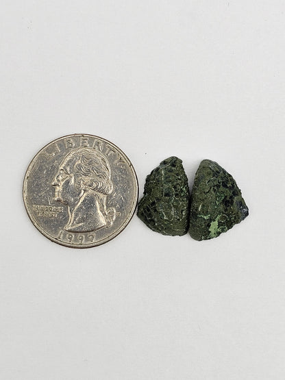Tabasco Geode Cabochon Pair | Natural Mexican Geode