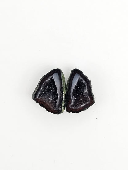 Tabasco Geode Cabochon Pair | Natural Mexican Geode