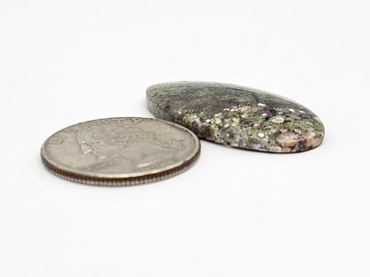 Moss agate cabochon