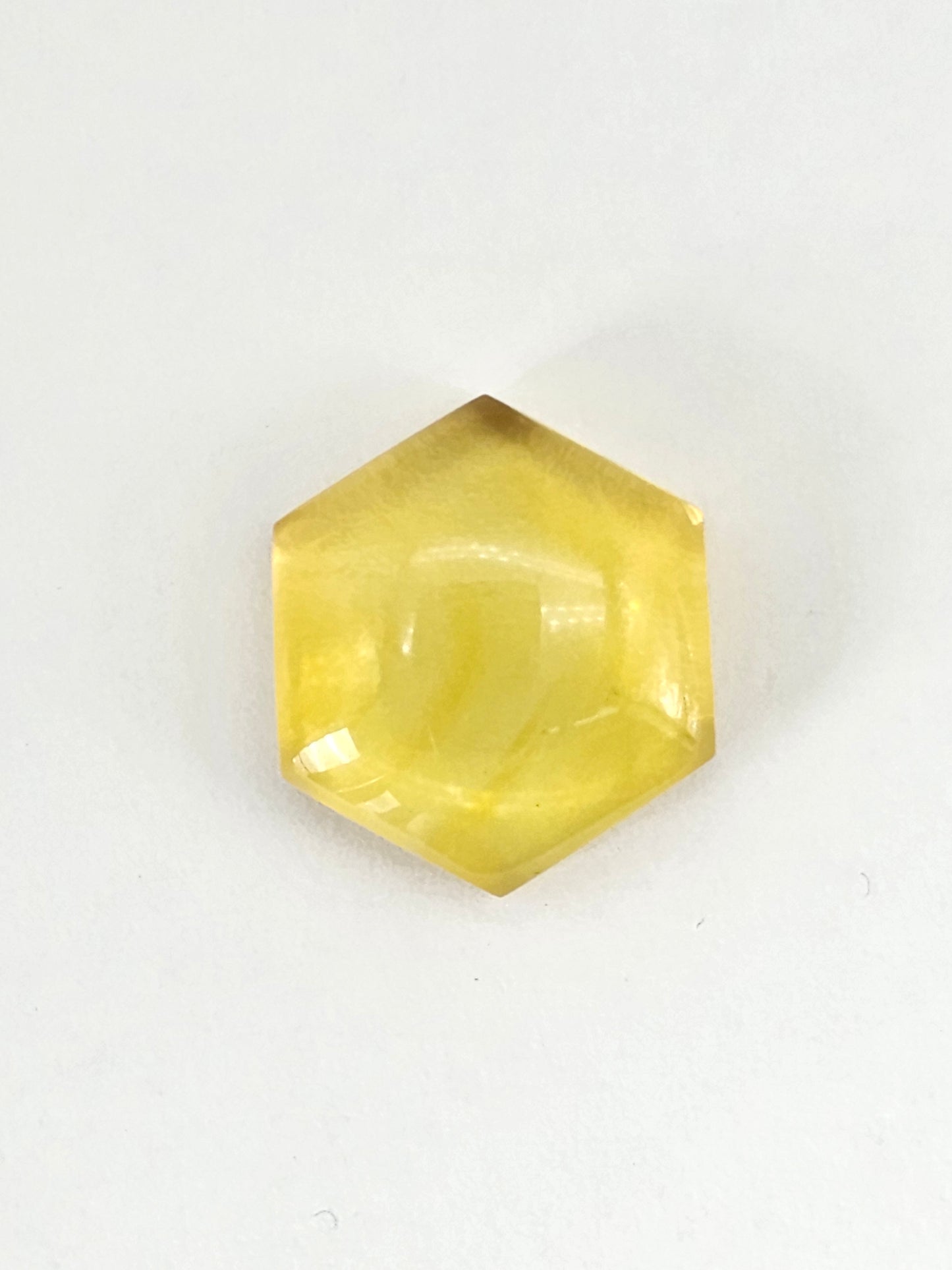 Amber Hexagon Cabochon