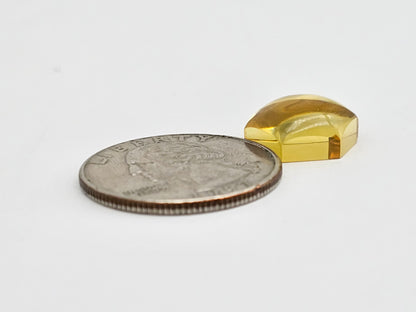 Amber Hexagon Cabochon