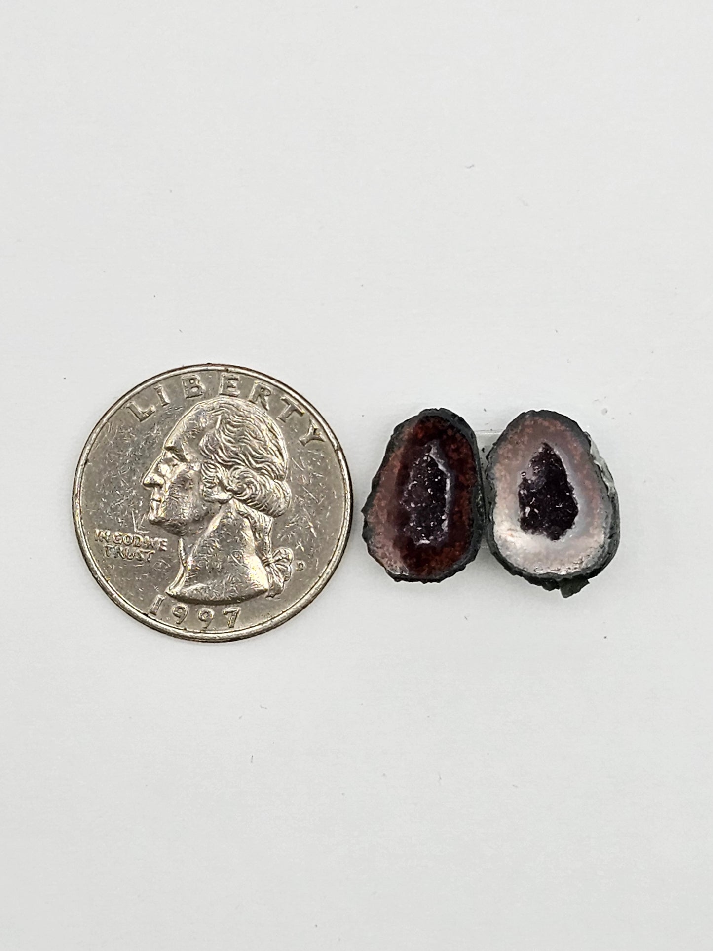 Tabasco Geode Cabochon Pair | Natural Mexican Geode