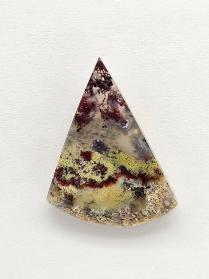 Moss agate cabochon