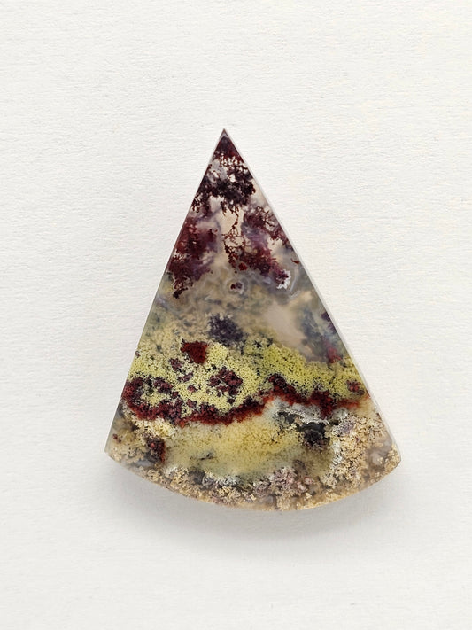 Moss agate cabochon