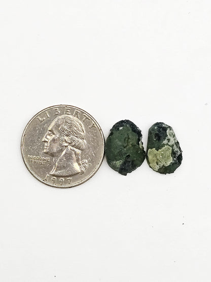 Tabasco Geode Cabochon Pair | Natural Mexican Geode