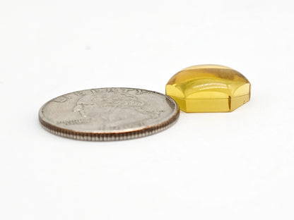 Amber Hexagon Cabochon