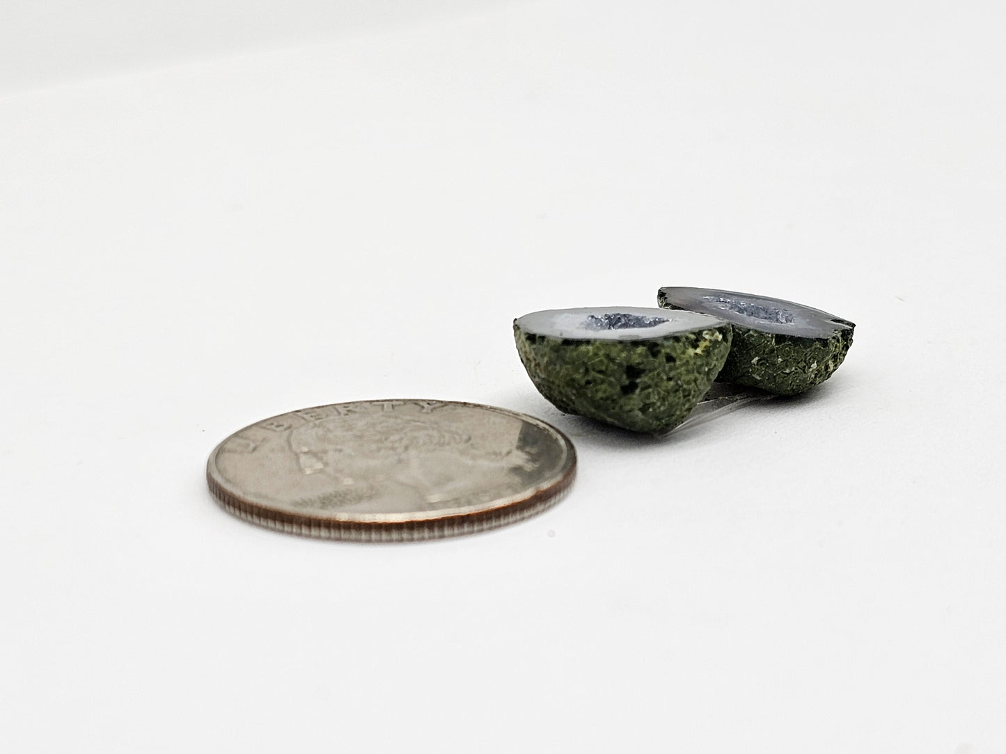 Tabasco Geode Cabochon Pair | Natural Mexican Geode
