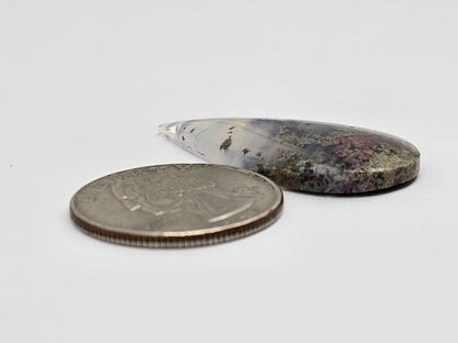 Moss agate cabochon