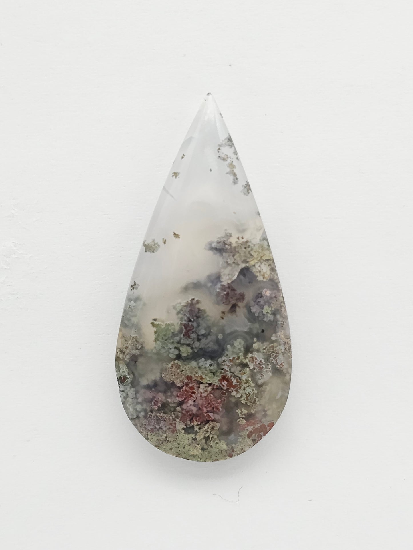 Moss agate cabochon