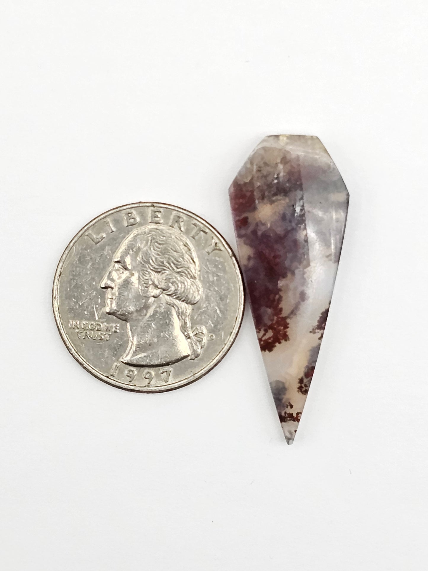 Moss agate cabochon