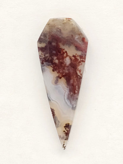 Moss agate cabochon