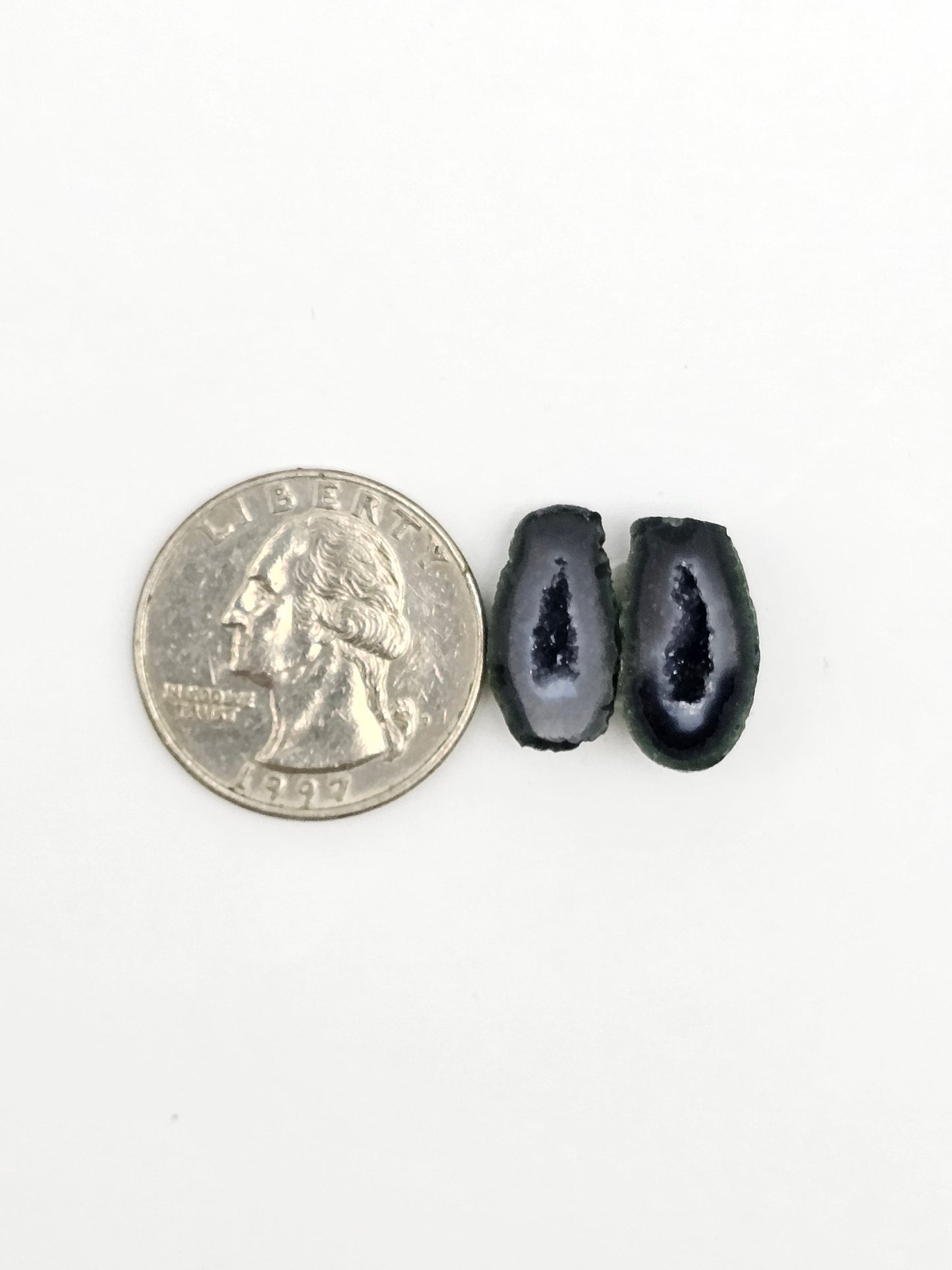 Tabasco Geode Cabochon Pair | Natural Mexican Geode