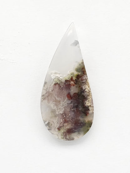 Moss agate cabochon