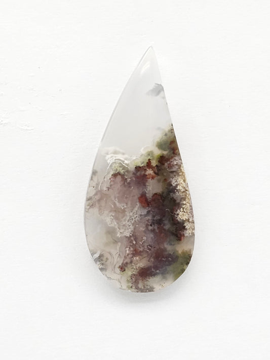 Moss agate cabochon