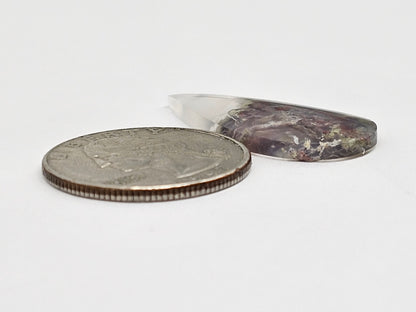 Moss agate cabochon