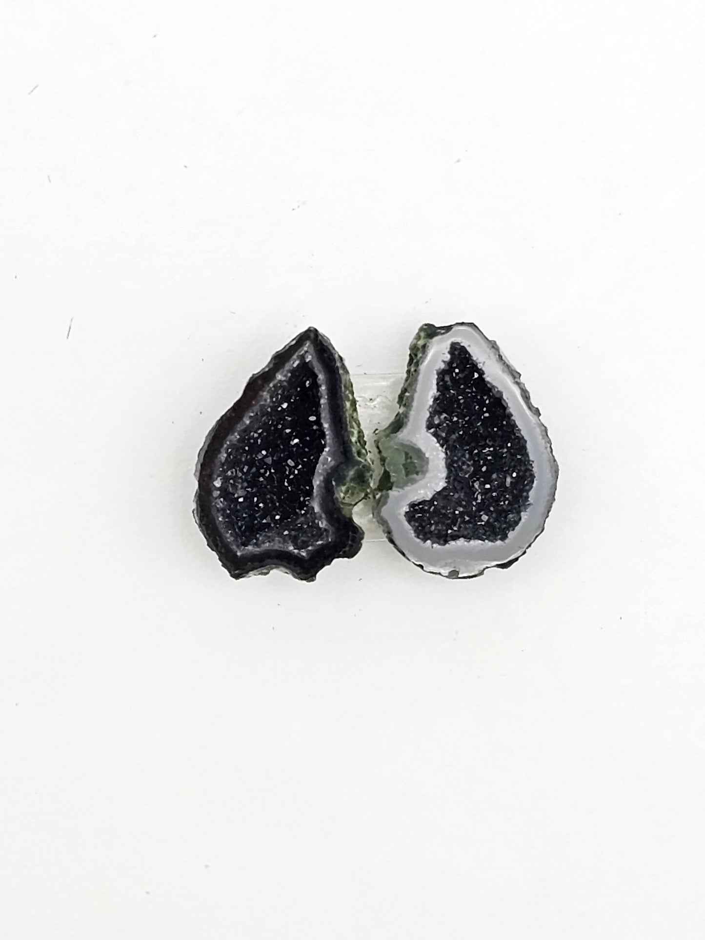Tabasco Geode Cabochon Pair | Natural Mexican Geode