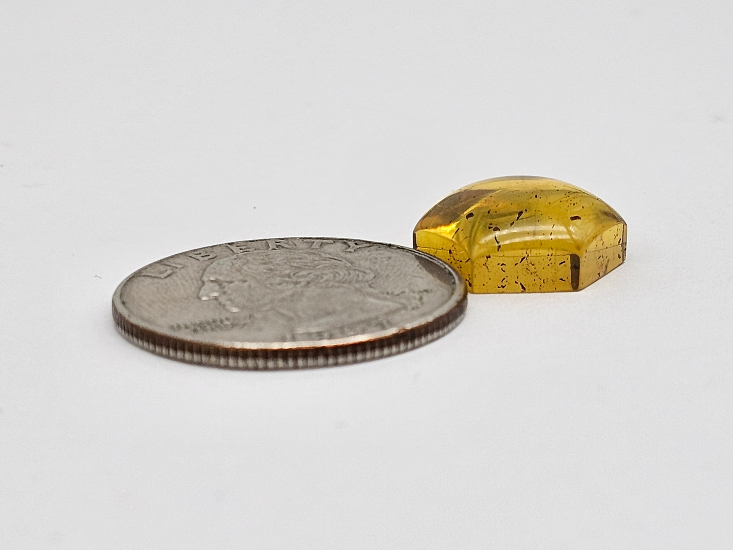 Amber Hexagon Cabochon
