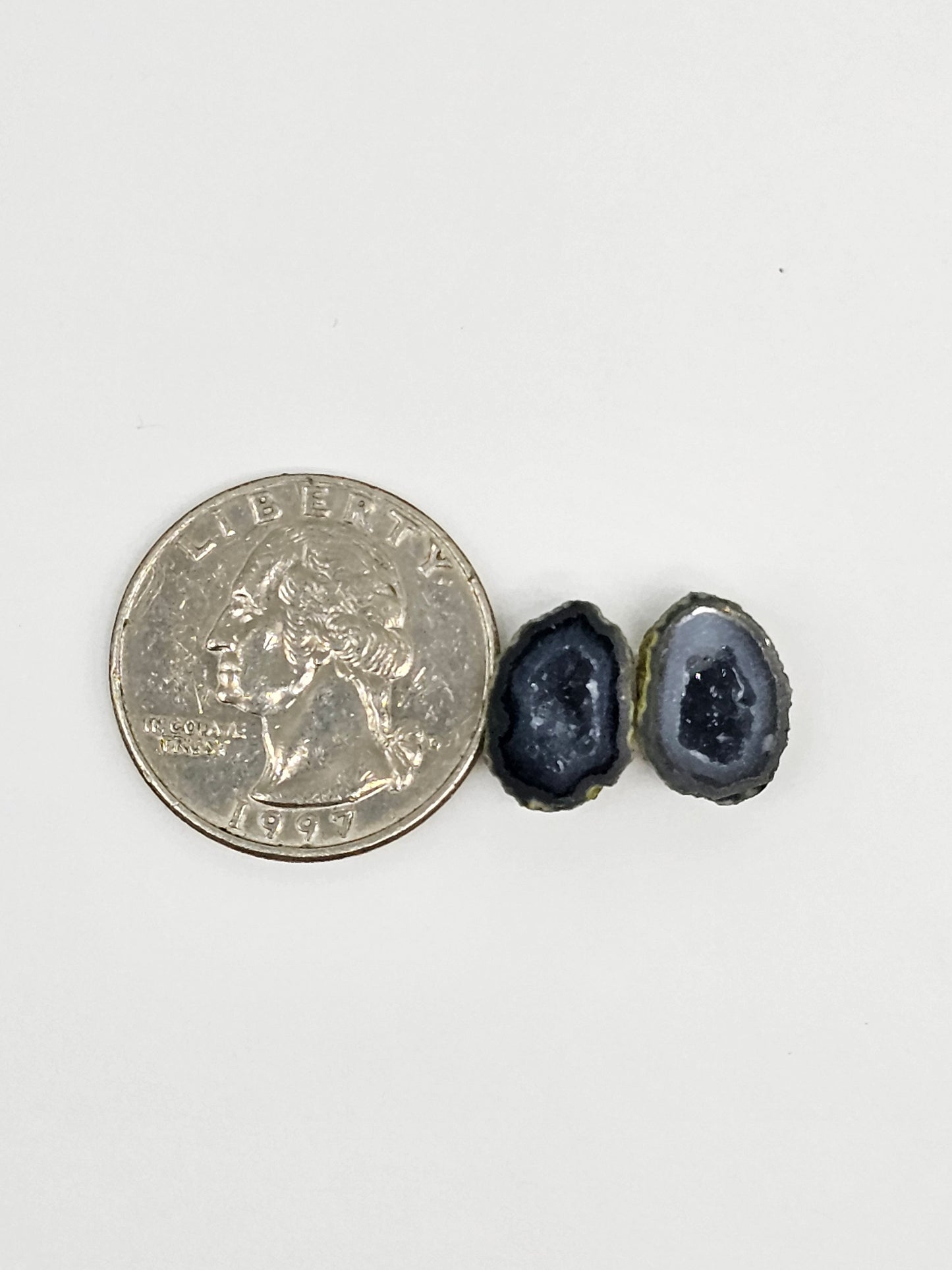 Tabasco Geode Cabochon Pair | Natural Mexican Geode