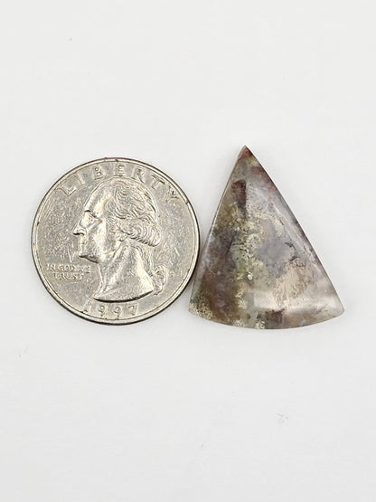 Moss agate cabochon